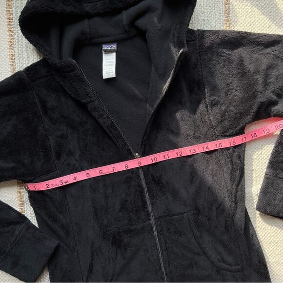 Patagonia Plush Synchilla Black Hooded Jacket Women’s Size XS - Picture 6 of 9